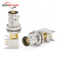 Connecteur CBBJR79-E1 1553B Triaxial TRB-KWE BNC femelle à angle droit, boîtier en cuivre à contact doré, IP55, adaptateur à trois verrous