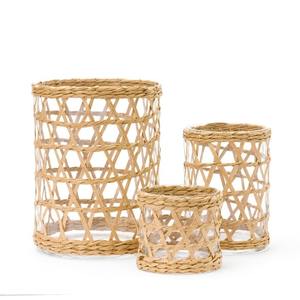 Wholesale seagrass sheath <b>cup</b> wrap <b>cover</b> natural raffia <b>covers</b> for glassware <b>cups</b> cheapest price - Product Image 3