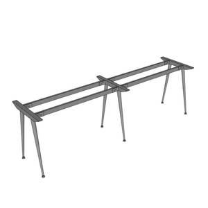 HCCO026 2-Person Cluster <b>Table</b> Steel Frame Assembly 240x60cm CONE System Industrial for <b>Dining</b> Apartment Kitchen Hotel Use - Product Image 1