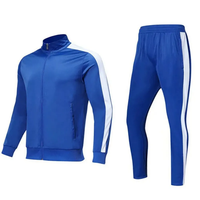 Survêtement de sport pour homme imprimé par sublimation, polyester 300 grammes, col roulé, manches longues, fermeture éclair intégrale, logo personnalisé sportif