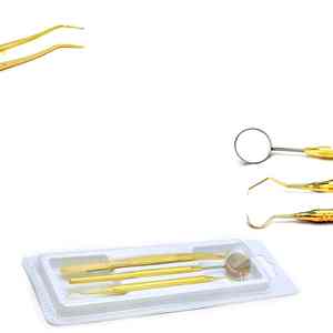 Kit de cuidado bucal Dental de acero inoxidable de 3 piezas de calidad superior, juego de herramientas dentales profesionales con espejo, escalador y pinzas - Product Image 2