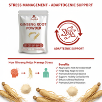 Poudre de ginseng entier 200g - 100% ginsénosides naturels, sans extrait, pureté naturelle