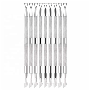 Poussoir à cuticules dorées Gel UV Nettoyant pour vernis à ongles Soak Off Grattoir à ongles Peeler Art Tools Flat Nail Pusher Soak Off Gel Polish Remover - Product Image 2