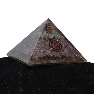 Lapis Lazuli nylon avec symbole de Sanskrit, pyramide Orgone, pour soldes - Product Image 6