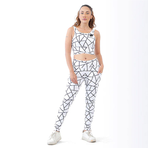 Pantalones de yoga sin costuras de cintura alta para mujer, ropa de Yoga de moda deportiva de alta calidad, conjunto de yoga para mujer con patrón sólido - Product Image 3