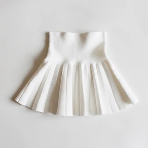 ชุดเครื่องแบบนักเรียนหญิงวัยรุ่นกระโปรงสั้นอัดพลีทผ้าคอตตอนเอวสูงสำหรับเด็ก - Product Image 1