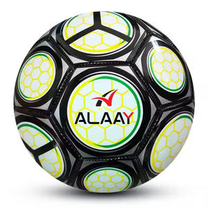 Alaay, balón de fútbol de PVC con logotipo impreso de alta calidad, Material de PU personalizado para entrenamiento, deportes, uso promocional al aire libre - Product Image 1