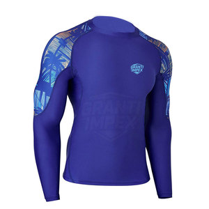 Maillot de compression haute qualité pour homme, respirant, séchage rapide, tissu écologique, manches longues, fitness, surf, entraînement - Product Image 2