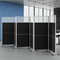 Paravent coulissant EBUNGE personnalisé en MDF mélaminé 32 mm pour bureau, hôtel, école