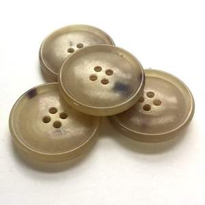 Botones de 4 agujeros de cuerno de búfalo Estilo Vintage para abrigos y chalecos - Product Image 4
