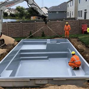 Jacuzzi Prefabricado de Fábrica 10m 8m Piscinas de Nado a Medida de Fibra de Vidrio Grandes para Exterior - Product Image 3