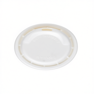 Coperchio per Bicchiere da 90mm Biodegradabile in Amido di Mais Usa e Getta - Product Image 2