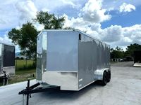 Nouvelle remorque de transport fermée US Steel Cargo / Haulin 7X14' avec double essieu, feux LED, hauteur 45m 66'', à vendre