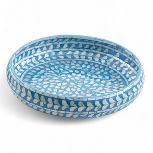 Cuencos Ecológicos de Nácar, Cuencos Decorativos con Incrustaciones de Concha, Material Natural para Uso en la Cocina y Comedor - Product Image 1