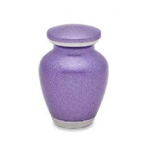 Urnes funéraires en laiton de haute qualité avec urnes funéraires en métal fini de couleur pourpre brillant pour les cendres humaines - Product Image 6