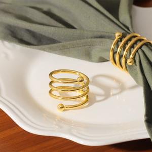 Anneaux de serviette de couleur or, design personnalisé, vente en gros d'usine, fabricant indien - Product Image 4