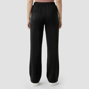 Core <b>Line</b> Wide Leg <b>Pants</b> with Side Stripe Decoration Black Trousers - Product Image 3