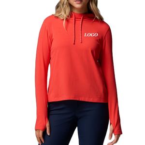 ออกแบบโลโก้ตามสั่ง ราคาขายส่งสำหรับผู้ซื้อจำนวนมาก เสื้อฮู้ดดี้คุณภาพสูง ปี 2026 สำหรับผู้หญิง แขนยาว - Product Image 1