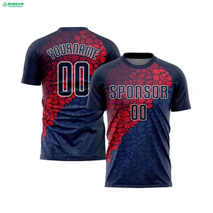 Pakistan Wholesale Sublimation Custom Football Jersey Latest Design Soccer Uniform 100% Polyester Breathable Quick Dry Men's - Product Image 6