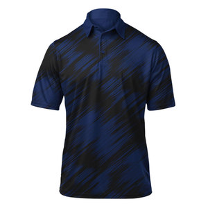 Polos de Golf con patrón táctico 3D de rendimiento para hombre, camiseta de manga corta de secado rápido, 100% poliéster con técnicas bordadas - Product Image 1