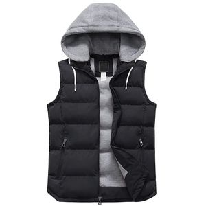 Premium de haute qualité hommes gilet veste sans manches logo personnalisé impression vêtements d'hiver hommes veste fermeture éclair bulle bouffant gilet - Product Image 1
