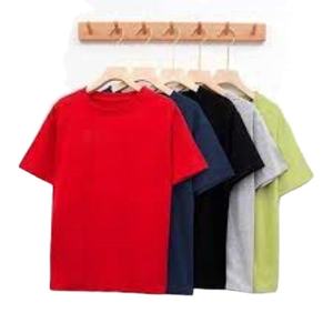 T-shirt en coton de couleur naturelle pour hommes Conception confortable du cou Impression du logo personnalisé Conception vierge pour un style personnalisé - Product Image 1