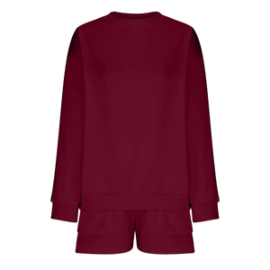 Ensemble deux pièces d'été pour femme, tricoté uni décontracté, comprenant un haut court dos nu et une jupe longue taille haute, coupe droite au genou, avec dentelle ajourée - Product Image 4