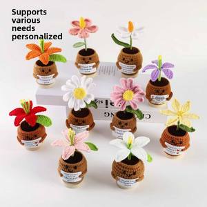 Planta de Girasol Tejida a Mano con Hilo, Linda y Personalizada, Decoración para Oficina y Hogar, Regalo para Toda Ocasión - Product Image 2