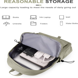<b>Large</b>-<b>Capacity</b> Waterproof Oxford Laptop <b>Backpack</b> With Polyester Lining Zipper Closure For Outdoor school bags - Product Image 2