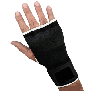 Gants intérieurs rembourrés en cuir pour la boxe, bandages de main à doigts ouverts, logo personnalisé, équipement de soutien du poignet pour l'entraînement - Product Image 3