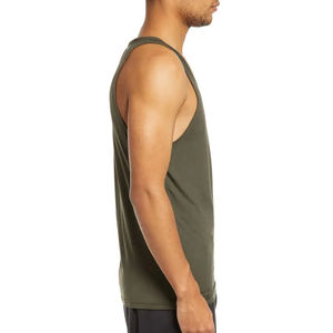 2025 nouveau Design vêtements actifs coupe régulière sans manches Gym débardeur pour hommes de haute qualité pas cher léger Gym hommes débardeur - Product Image 2