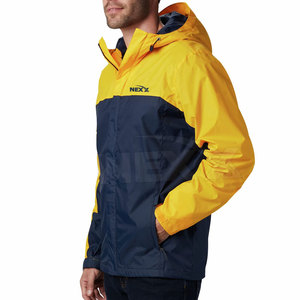 Veste de pluie légère en vrac pour hommes, veste de pluie à fermeture éclair complète pour hommes, veste de pluie en polyester pour hommes - Product Image 2