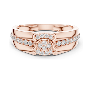 Bague à trois pierres en diamant de laboratoire 0,342 CT pour femme, clarté VVS-VS EF, or 18 carats, 14 carats, 10 carats et argent 925, rose, jaune, blanc - Product Image 3