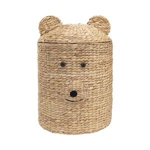 Top Selling Bear Shape Water Hyacinth Woven Storage <b>Basket</b> Vietnam Wholesale Container/Storage Solution - Product Image 1
