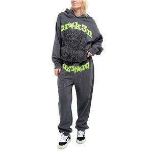 Sudadera Unisex Extra Grande con Pedrería, Estilo Pullover Grueso, Logotipo Personalizado con Transferencia Térmica - Product Image 2