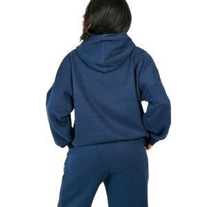 Sudaderas con Capucha Extra Grandes de Algodón Azul Personalizadas, Ecológicas, Transpirables, para Mujer, Talla Grande, Lisas, con Logotipo Personalizado - Product Image 2