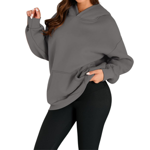 Femmes 100% coton polaire pull à capuche haute qualité HeavyGSM respirant confortable Top vente imprimé brodé hiver - Product Image 3