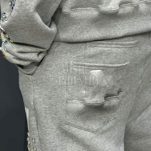 Conjunto Deportivo de Invierno 2025 para Hombre, Manga Larga, con Pedrería, Corte Regular, Alta Calidad, Sólido, Casual, Transpirable y Ligero - Product Image 5