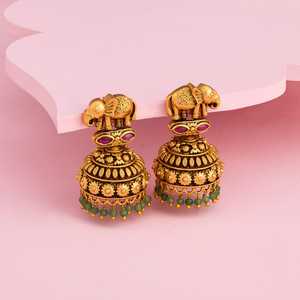 Boucles d'oreilles pendantes de style antique, collection 188907 - Product Image 2
