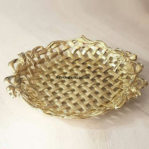 Bandeja de Madera de Diseño de Alta Calidad para Servir Aperitivos, con Asa de Metal de Aluminio, Exportador, Hecha a Mano, de Acacia - Product Image 6