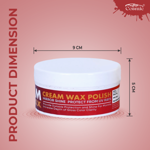 Carnauba WAX polish Cream แพ็ค200gm พร้อมผ้าเช็ดสำหรับใช้ในยานยนต์ - Product Image 3