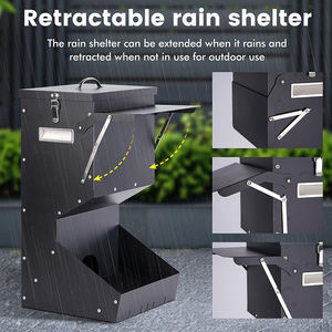 Jh-mech pemberi makan anjing gravitasi, Dispenser makanan otomatis luar ruangan dan dalam ruangan 25 Lbs untuk anjing besar - Product Image 4