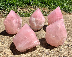 Quartz rose naturel poli pierre précieuse de guérison Reiki Feng Shui sculpté déco de méditation pour voiture et maison - Product Image 3