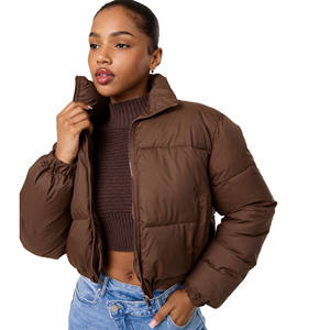 Chaqueta acolchada de punto personalizada para mujer, transpirable, ecológica, impermeable, a prueba de viento, chaqueta acolchada recortada totalmente personalizable - Product Image 2