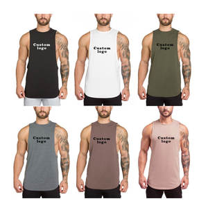 Camiseta sin mangas de Fitness con logotipo personalizado sin mangas para correr, entrenamiento muscular, culturismo, camisetas sin mangas, chaleco deportivo de secado rápido, camiseta sin mangas para hombre - Product Image 3
