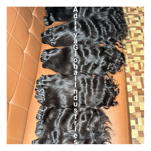 Venta al por mayor 100g extensiones de cabello humano natural alineado Peluca de encaje con rizos de onda suelta Paquete de pelo crudo sin procesar venta - Product Image 2