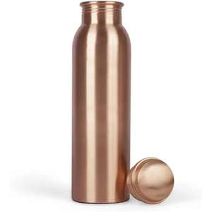Stylish Traditional Hammer Pattern Copper Water Bottle <b>Set</b> Hammered Finish Copper Bottle for Detox Water Copper Bottle - Product Image 1