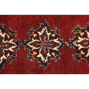 พรมตุรกีขนาด 1.7x3.3 ฟุต พรมขนาดเล็กสไตล์วินเทจ พรมลายสัตว์สีแดงดำ - Product Image 5