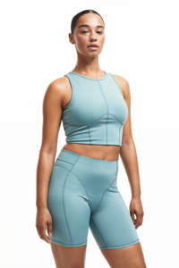 Pantalones cortos de Yoga de cintura alta personalizados para mujer, venta al por mayor, pantalones deportivos de verano, ropa de ejercicio físico de cadera - Product Image 3