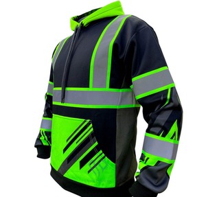เสื้อแจ็กเก็ตป้องกันสำหรับผู้ชาย, เสื้อฮู้ดดี้มีฮู้ดสะท้อนแสงมองเห็นได้ชัดเจนสวมใส่ทำงาน - Product Image 3